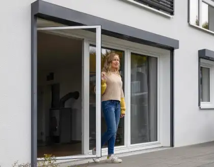 Insektenschutz Pendelt�r von Lysel f�r verschiedene Terassent�rarten